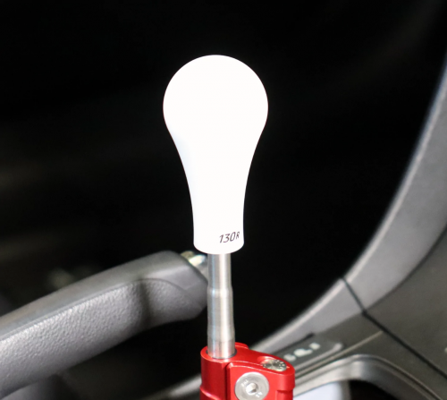 Hybrid Racing M10x1.5 130R White Delrin Shift Knob | HYB-NOB-01-09