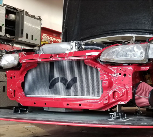 Hybrid Racing 92-95 Civic / 93-97 Del Sol K Swap Full Size Radiator: K ...