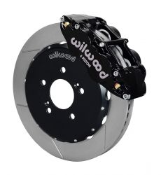 Wilwood 00-09 S2000 Black Narrow Superlite 6R Slotted Rotors Front Brake Kit
