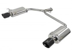 Takeda 13-17 Accord Sedan Sport 2.4L Axle-Back Exhaust System with Black Tips