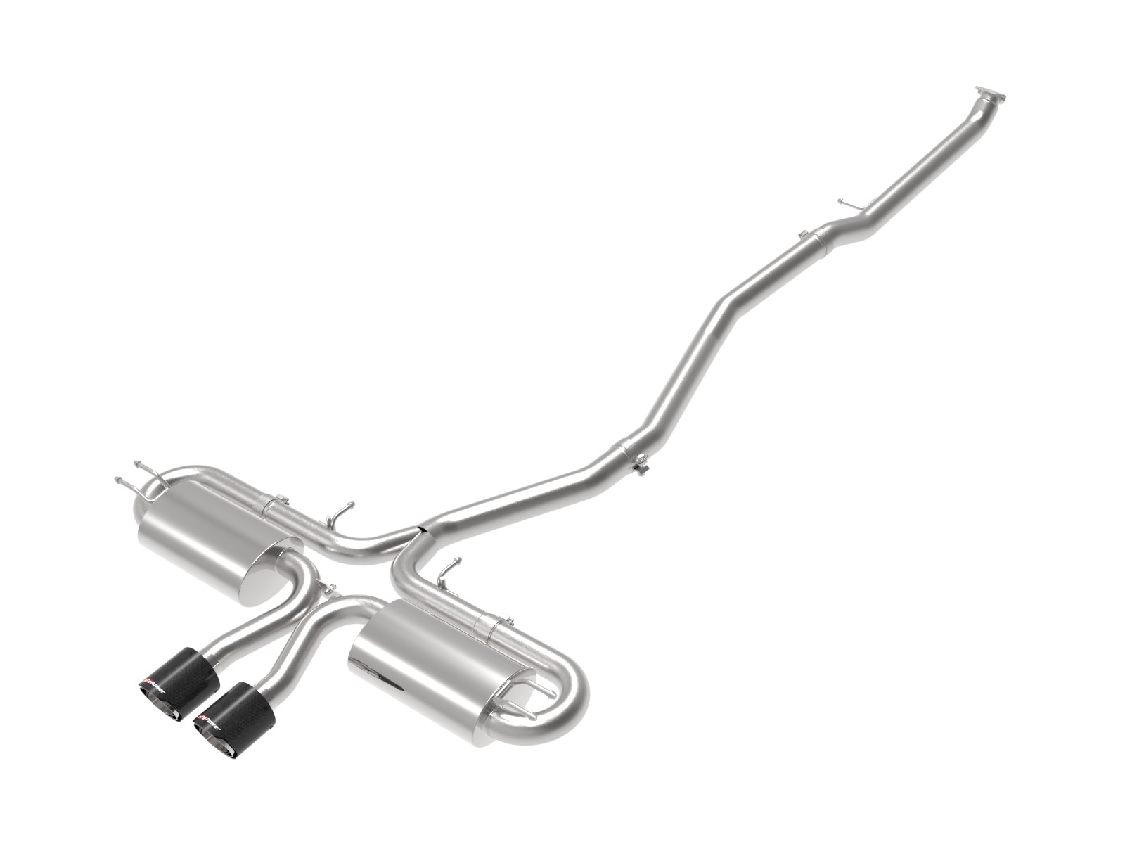 Takeda 17-20 Civic Si Coupe Stainless Steel Cat-Back Exhaust System with Carbon Fiber Tips