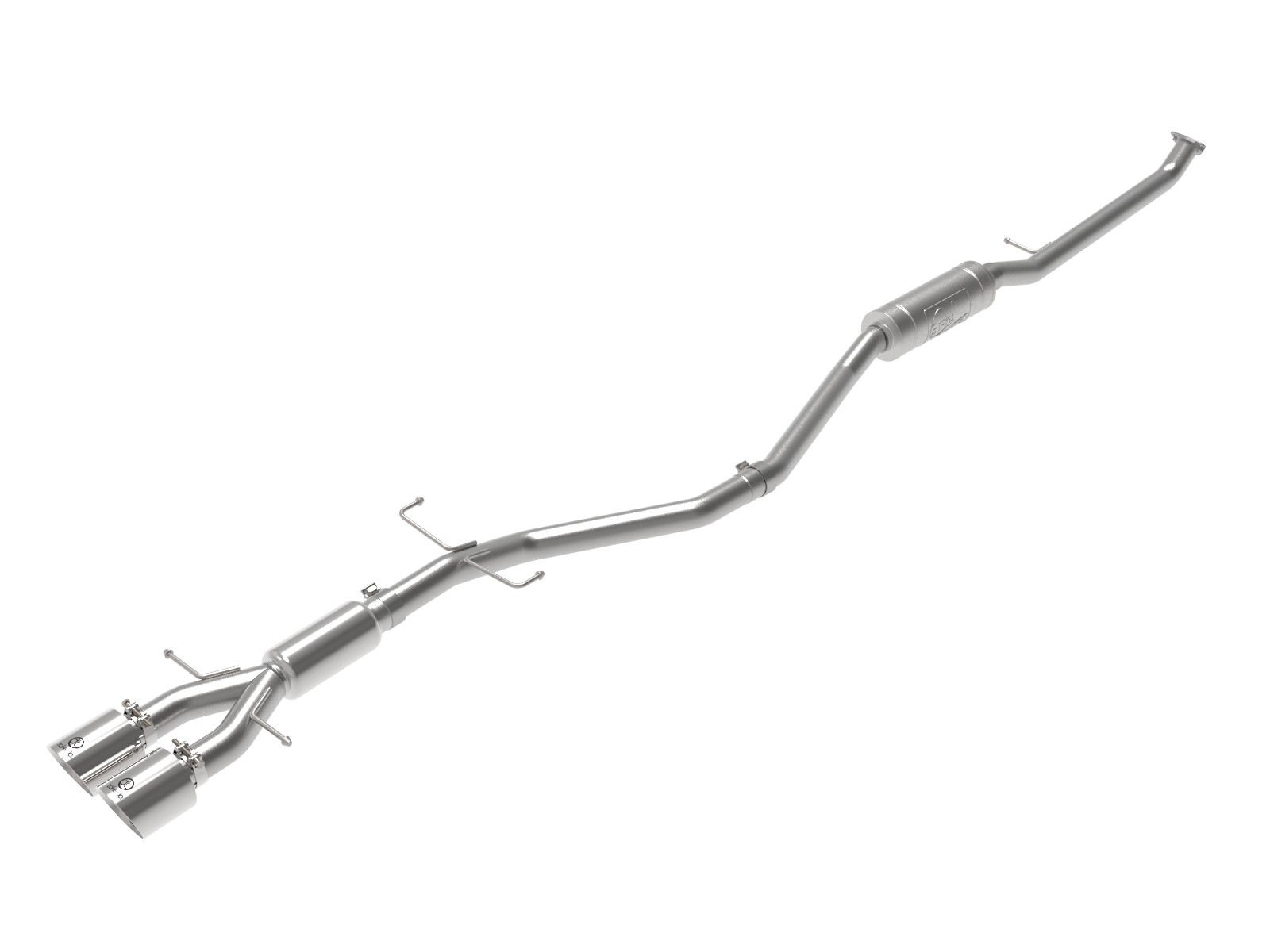 Takeda 17-20 Civic Si Sedan 304 Stainless Steel Cat-Back Exhaust System with Polished Tips