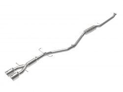 Takeda 17-20 Civic Si Sedan 304 Stainless Steel Cat-Back Exhaust System with Polished Tips