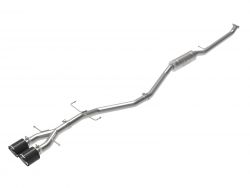 Takeda 17-20 Civic Si Coupe Stainless Steel Cat-Back Exhaust System with Carbon Fiber Tips