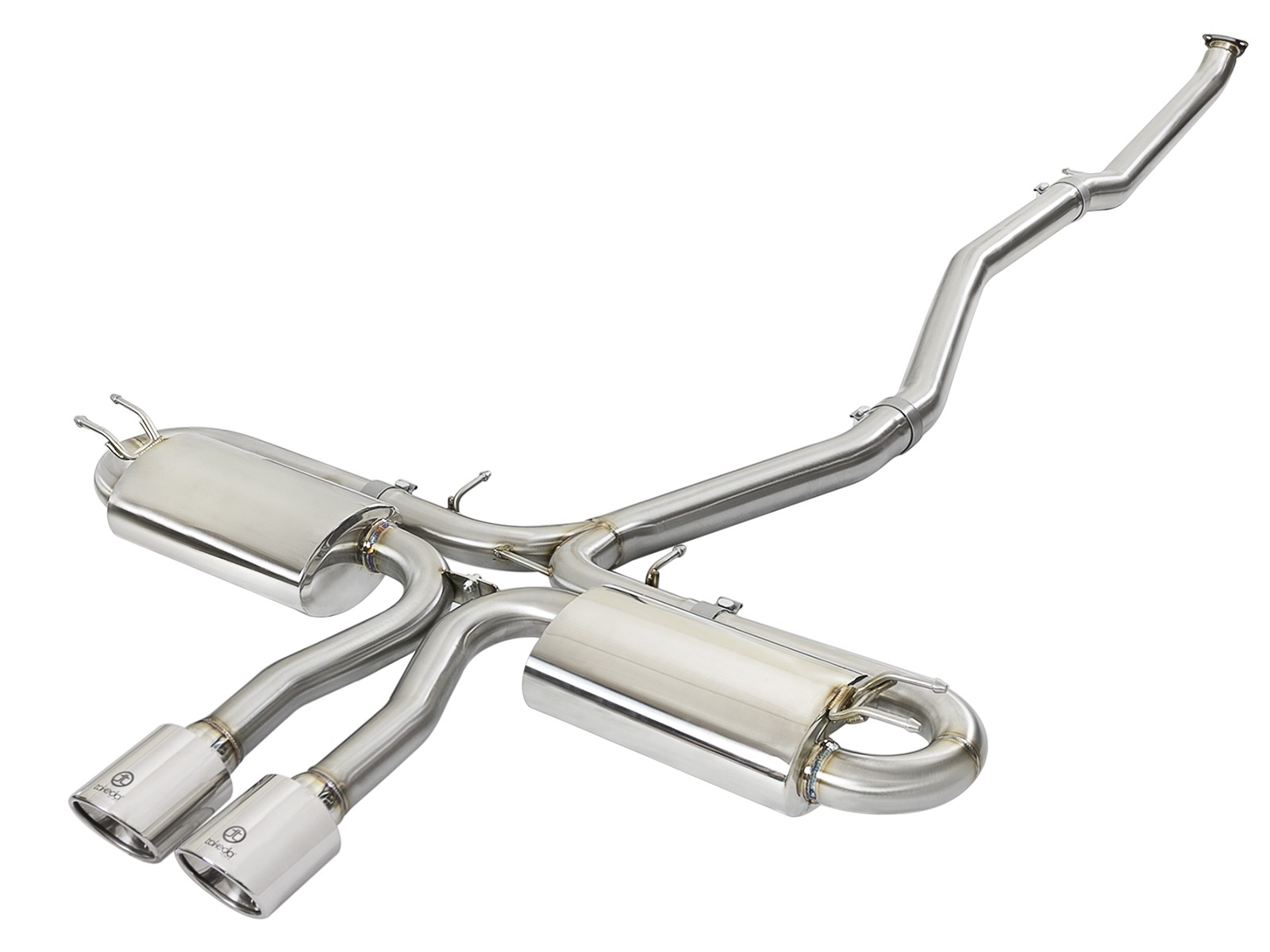 Takeda 17-20 Civic Si Sedan Stainless Steel Cat-Back Exhaust System with Polished Tips
