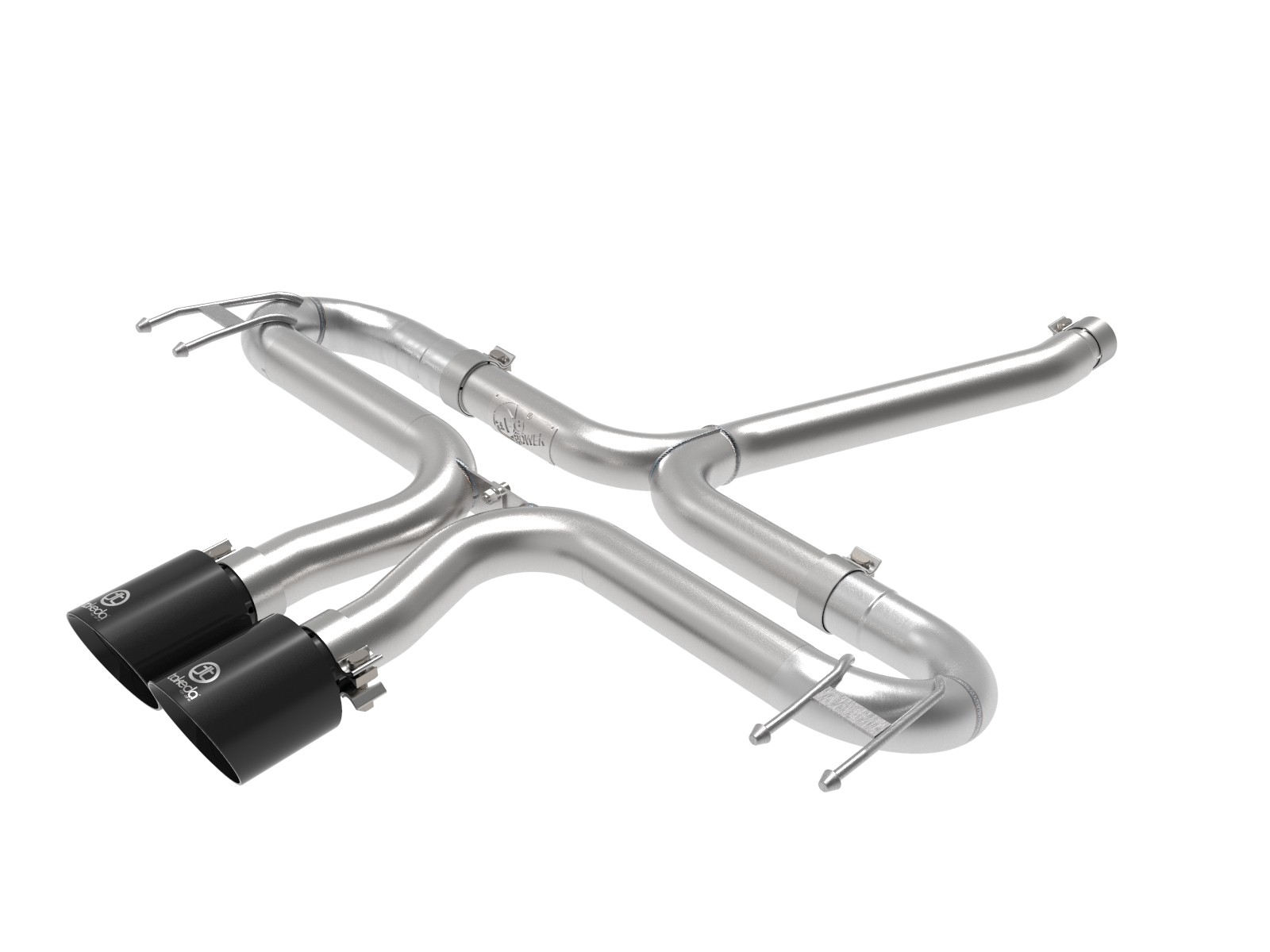 Takeda 17-21 Civic Hatchback 1.5T Axle-Back Exhaust System with Black Tips
