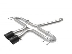 Takeda 17-21 Civic Hatchback 1.5T Axle-Back Exhaust System with Black Tips