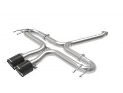 Takeda 17-21 Civic Hatchback 1.5T Axle-Back Exhaust System with Carbon Fiber Tips