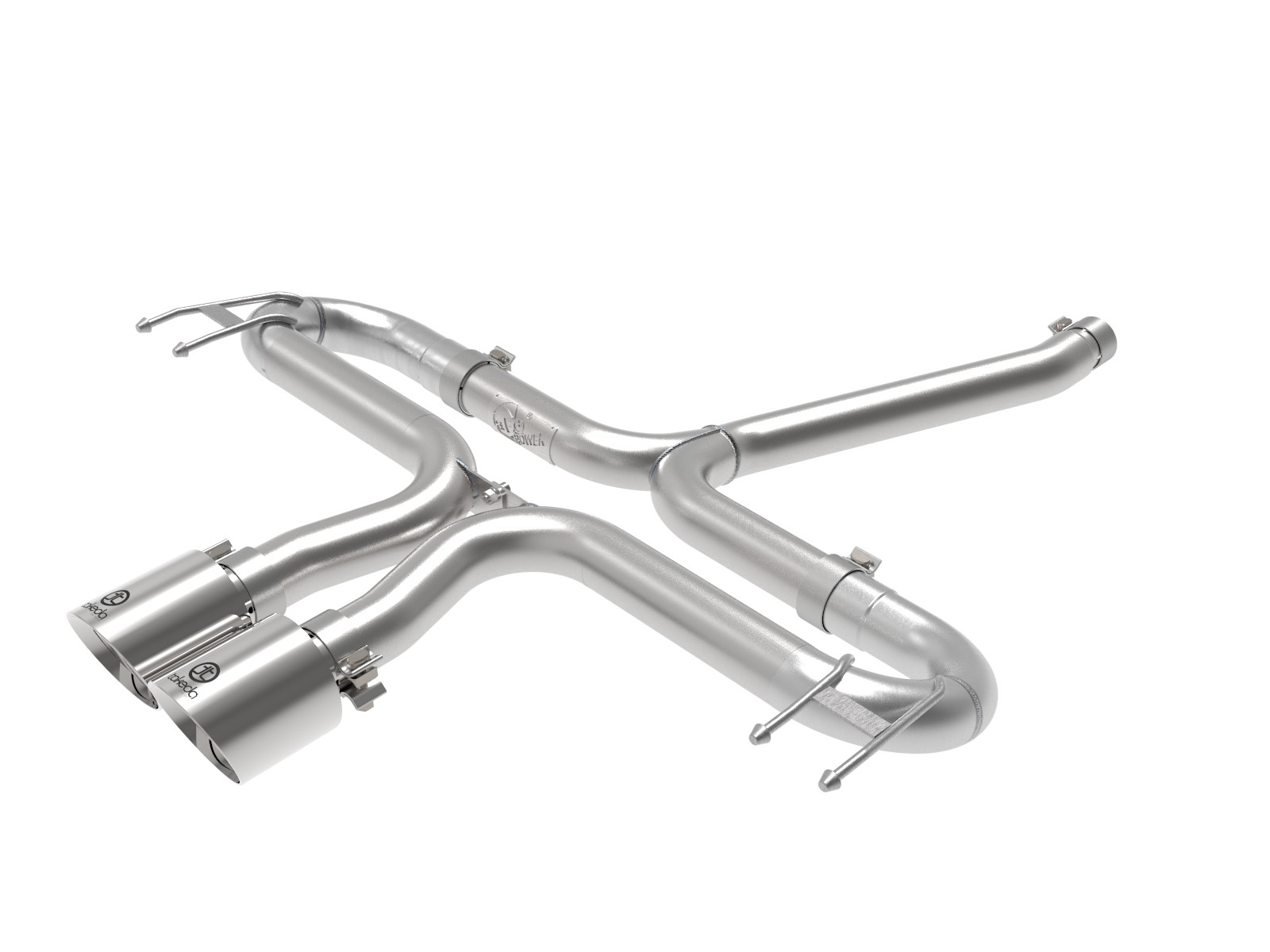 Takeda 17-21 Civic Hatchback 1.5T Axle-Back Exhaust System with Polished Tips