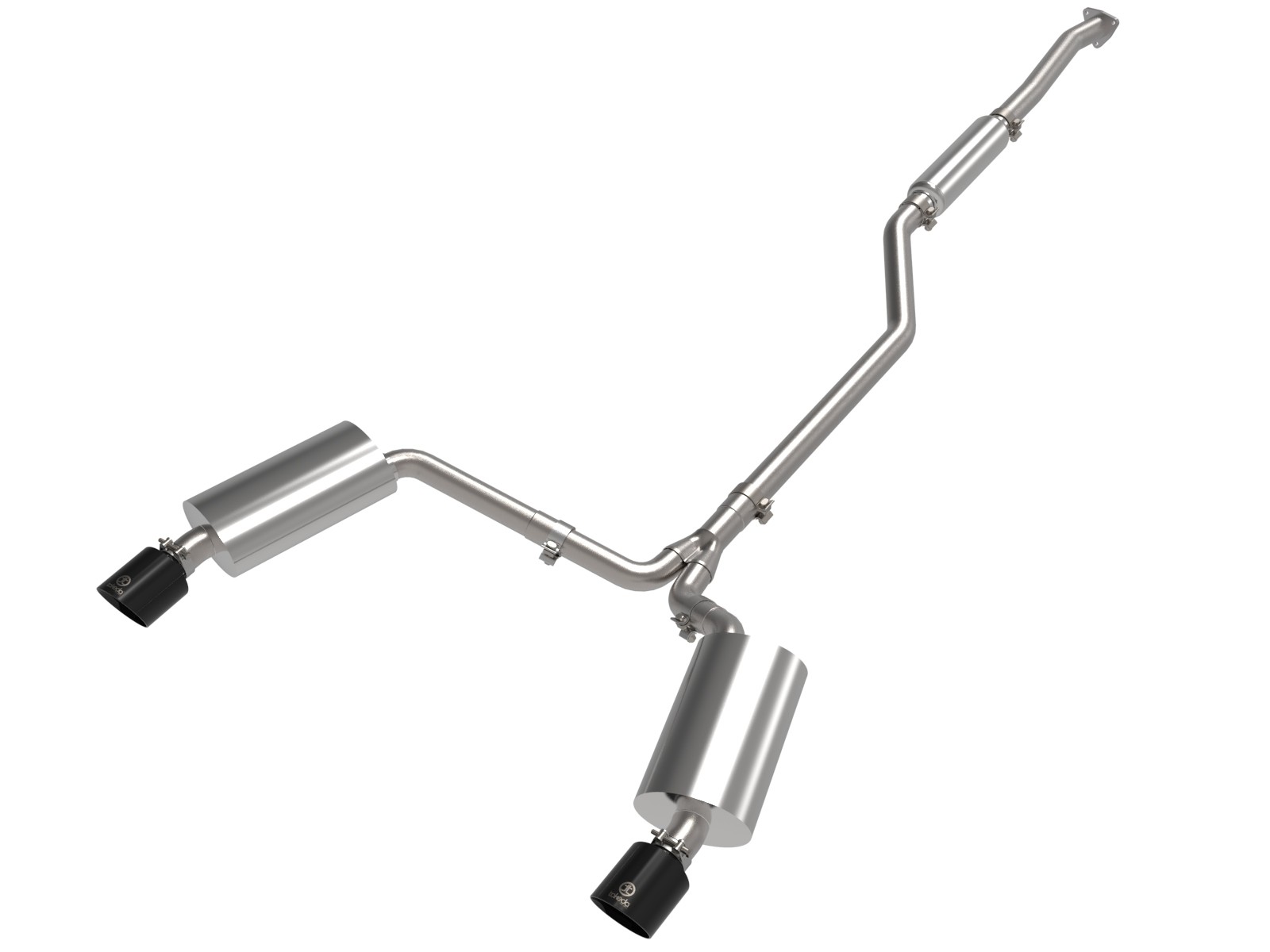 Takeda 09-14 TSX 2.4L Stainless Cat-Back Exhaust System with Black Tips