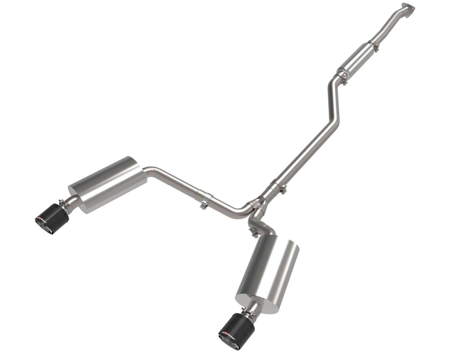 Takeda 09-14 TSX 2.4L Stainless Cat-Back Exhaust System with Carbon Fiber Tips