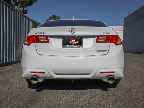 Takeda 09-14 TSX 2.4L Stainless Cat-Back Exhaust System with Blue