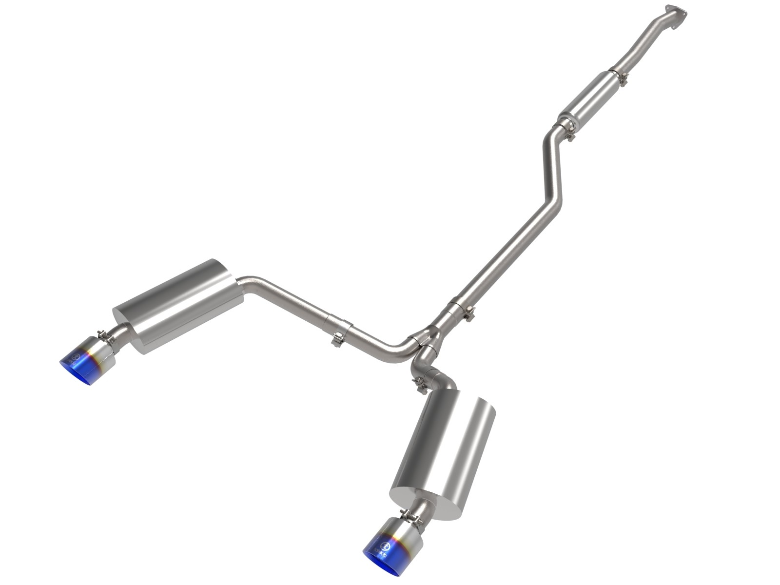 Takeda 09-14 TSX 2.4L Stainless Cat-Back Exhaust System with Blue Flame Tips