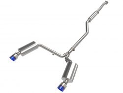 Takeda 09-14 TSX 2.4L Stainless Cat-Back Exhaust System with Blue Flame Tips