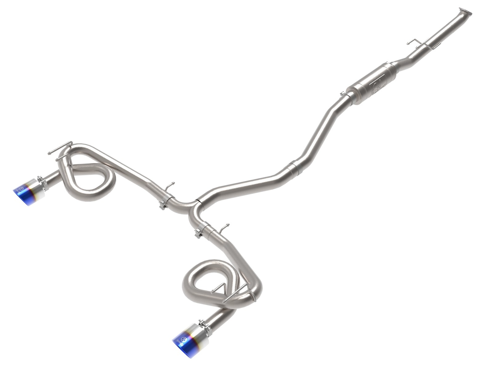 Takeda 22-24 Civic Si / 23-24 Integra Catback Exhaust System with Blue Flame Tips