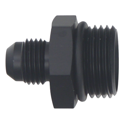 DeatschWerks Matte Black 10AN ORB Male to 6AN Male Flare Adapter Fitting