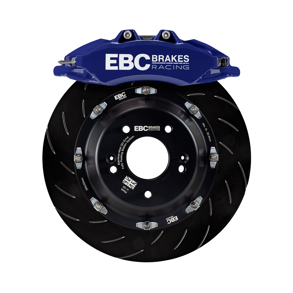 EBC 17-21 Civic Type R Blue Caliper 6-Piston Apollo Front Big Brake Kit