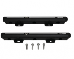 DeatschWerks Late Model J-Series Black Fuel Rails with Crossover