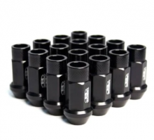 BLOX Racing Black 12 x 1.5mm Street Series Forged Lug Nuts - Set of 20