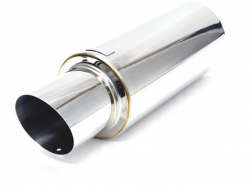 Blox Racing Universal 60.5mm Angled Tip N1 Muffler