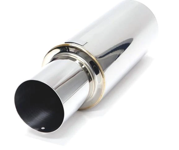 BLOX Racing Universal 60.5mm Street Straight Tip N1 Muffler