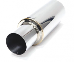 BLOX Racing Universal 60.5mm Street Straight Tip N1 Muffler