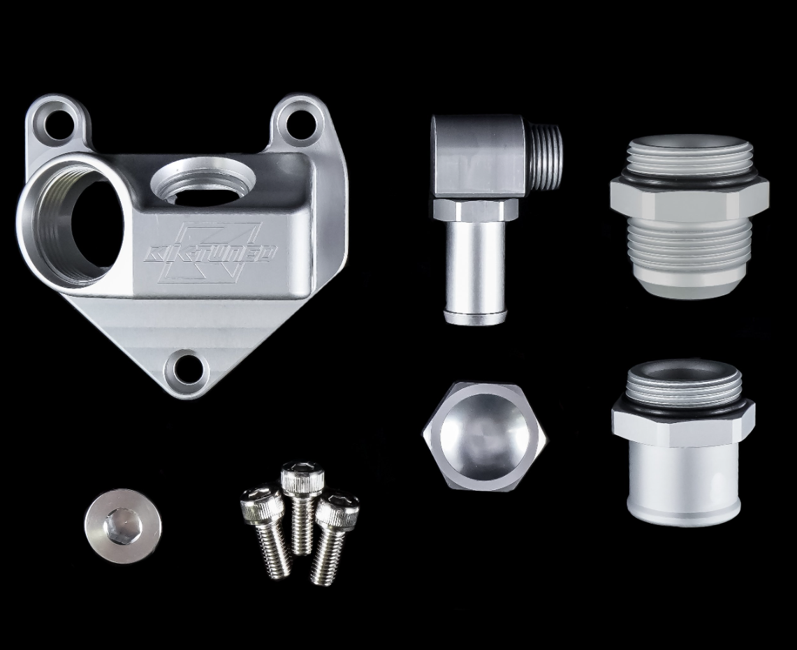 K-Tuned 12-15 Civic Si Angled Upper Coolant Housing