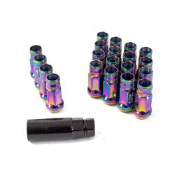 Godspeed Project Neo Chrome M12x1.5 GR48 Steel Lug Nuts with Spin Washer