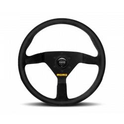MOMO 320mm Black Suede Black Spokes MOD 78 Steering Wheel