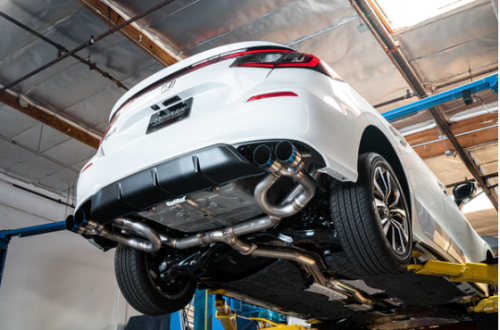 Charismatic Racing Concepts Cat-Back Exhaust System For 06-11 Honda Civic EX/LX - 4" Burnt Tip