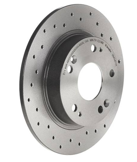 Brembo 06-15 Civic Premium Xtra Drilled Coated Rear Rotor