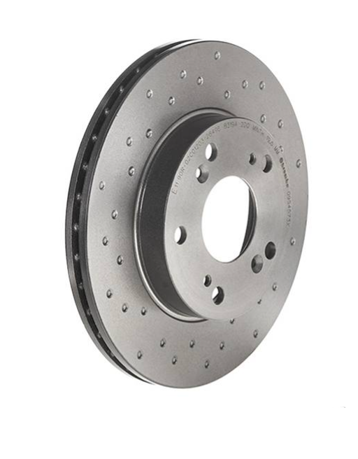 Brembo 02-06 RSX / 04-05 Civic Si Premium Xtra Cross Drilled Coated Front Rotor