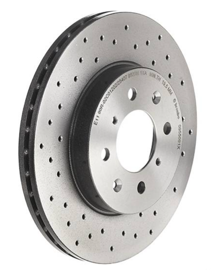 Brembo 90-01 Integra / 90-05 Civic Front Premium Xtra Cross Drilled Rotor