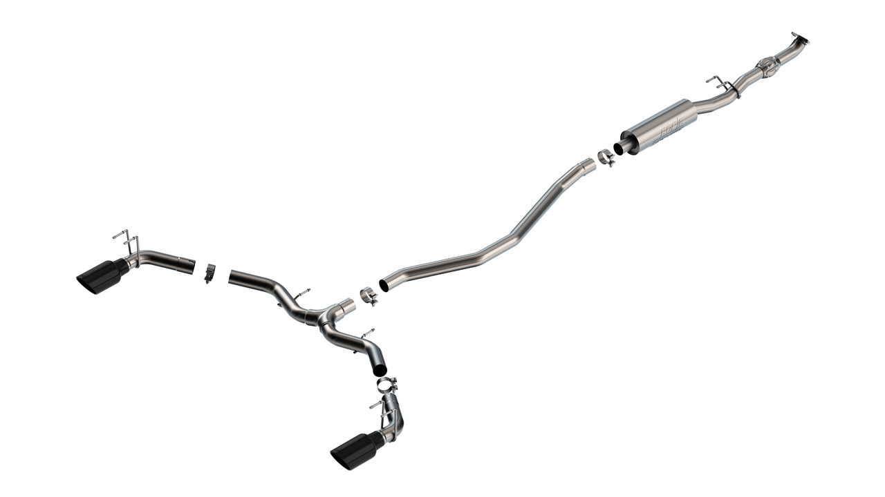 Borla 22-23 Civic Si / 23 Integra 1.5L S-Type Cat-back Exhaust System with Black Tips