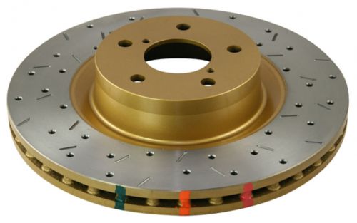 DBA 02-05 RSX (Type S) / 06-07 Civic Si 2.0L Front Slotted Street Series Rotor main image 1