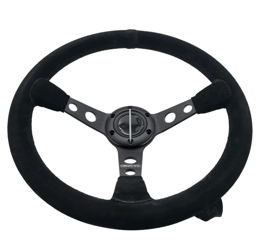 Circuit Hero 345mm 3 Spoke with Holes Steering Wheel