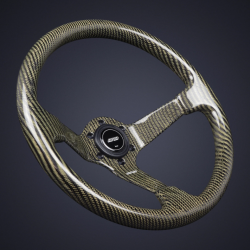 DND 350mm Full Carbon Kevlar Steering Wheel