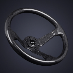 DND 350mm Full Hex Carbon Fiber Steering Wheel