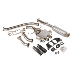 Hybrid Racing 17-21 Civic Type R Formula Exhaust System with Straight Tips