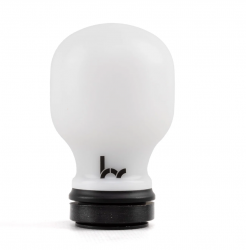 Hybrid Racing White Delrin with Black Collar Chicane Shift Knob