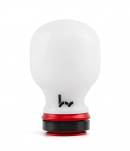 Hybrid Racing White Delrin with Red Collar Chicane Shift Knob