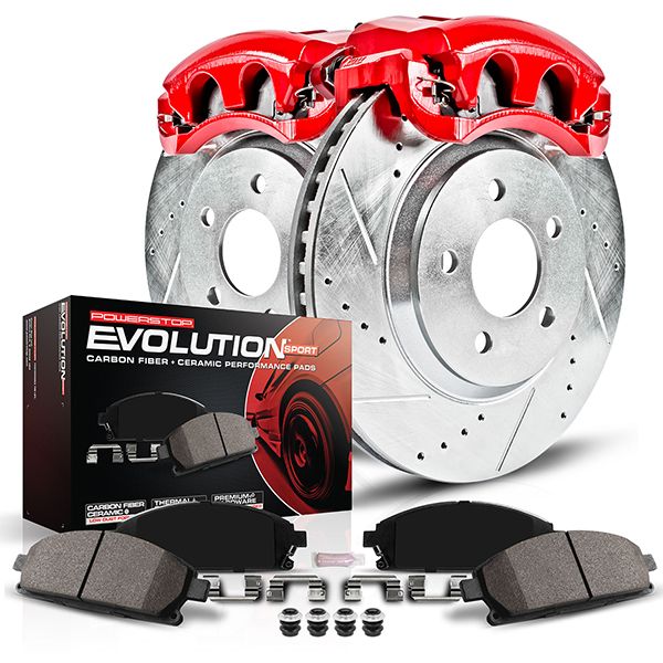 Power Stop 06-15 Civic Z23 Evolution with Red Calipers Rear Brake Kit