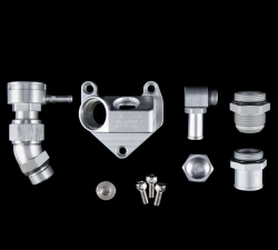 K-Tuned 12-15 Civic Si Angled Upper Coolant Housing with Filler Neck