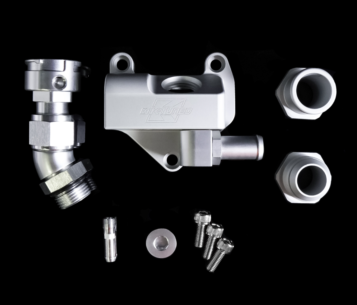 K-Tuned 12-15 Civic Si Straight Upper Coolant Housing with Filler Neck