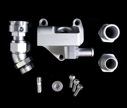 K-Tuned 12-15 Civic Si Straight Upper Coolant Housing with Filler Neck