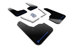 Rally Armor 16-21 Civic Coupe/Sedan Black UR Mud Flaps with Blue Logo
