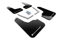Rally Armor 16-21 Civic Coupe/Sedan Black UR Mud Flaps with White Logo