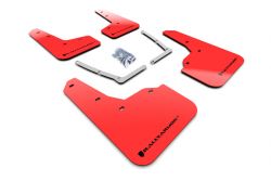 Rally Armor 16-21 Civic Coupe/Sedan Red UR Mud Flaps with Black Logo