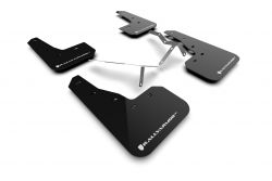 Rally Armor 22-23 Civic Sedan Black UR Mud Flaps with White Logo