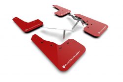 Rally Armor 22-23 Civic Sedan Red UR Mud Flaps with White Logo